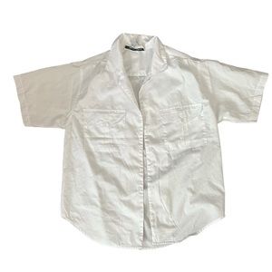 Vintage Hunter’s Glen White Short Sleeve Button Down Shirt